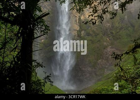 Gocta Waterfalls, one of the tallest waterfalls in the world, located ...