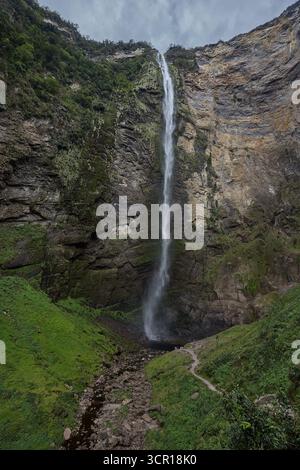 Gocta Waterfalls, one of the tallest waterfalls in the world, located ...