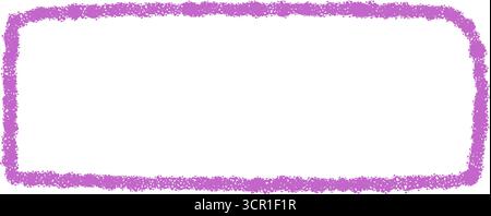 Fluid Crayon Scribble Outline Textbox Rectangle Stock Vector