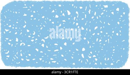 Organic Wavy Chalk Scribble Rectangle Frame Stock Vector