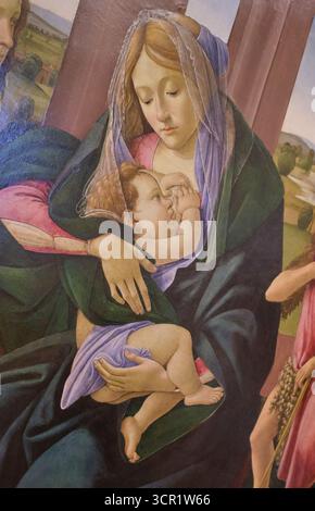 Sandro Botticelli, Madonna and Child with St John the Baptist, painting ...