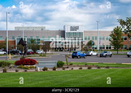 Owatonna, Minnesota. Allina Health. Owatonna Hospital is a non-profit regional medical center providing quality, comprehensive care to patients in and Stock Photo