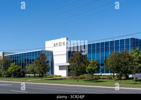 SHEIN Canadian corporate office and distribution facility in Markham, ON, Canada. Stock Photo
