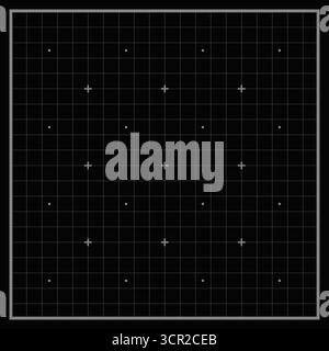 Blueprint black graph. Abstract grid background with lines and dots. Notebook pattern with empty space. Vector Illustration Stock Vector