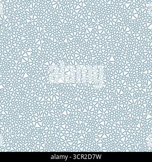 Triangular pattern background. Tiny triangle size. Solid color style. Rounded triangles outlined. Repeatable pattern. Ocean blue-gray. Stock Vector