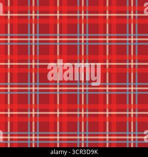 seamless pattern of festive Christmas checkered background; perfect for holiday textile designs, wrapping paper, greeting cards, kitchen decor, and di Stock Vector