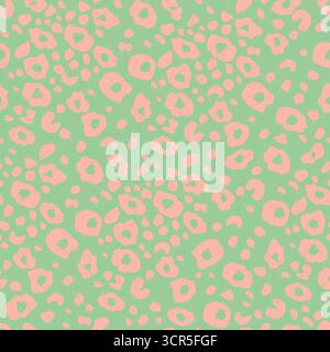 Animal Skin Rug. Colorful Safari Skin. Leopard Pattern Illustration. Bright Texture. Fur Texture Cheetah. Animal Colored Texture. Stock Vector