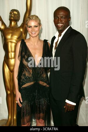 Heidi Klum and Seal at the World Music Awards held at the Thomas