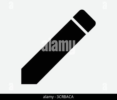 Pencil Edit Icon Pen Editor Sign Document Symbol Signature Writing Instrument Stationary Shape Office School Draw Drawing Editing Modify Stock Vector