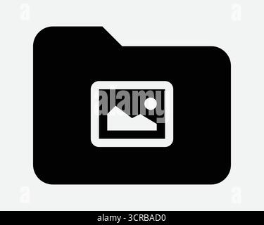 Photo Gallery Album Computer Digital Folder Archive Save Icon Photography Film Images File Storage Document Media Image Photograph Stock Vector