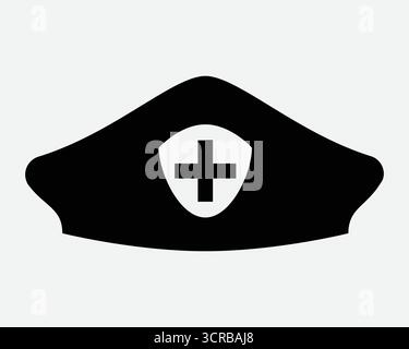 EMT Emergency Medical Officer Head Gear Health Care Healthcare Search Rescue Worker Cap Icon Medic Assistance Help First Aid Person Headgear Outfit Stock Vector