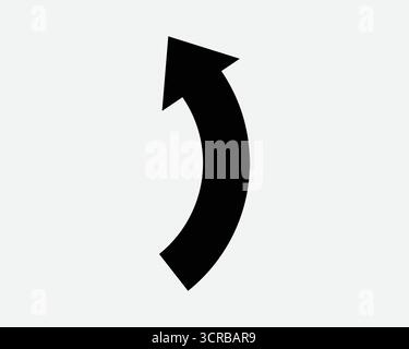 Up Arrow Curve Left Turn Sideways Side Beside Previous Back Leftward North West Direction Position Road Traffic Sign Guidance GPS Sign Icon Stock Vector