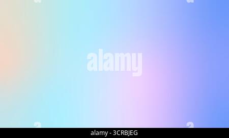Winter holographic gradient. Pastel Christmas background, modern winter blue gradient vector design Stock Vector