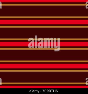striped pattern seamless vector with red and gold color design Stock Vector