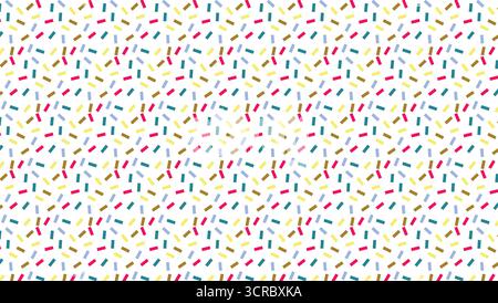 Seamless Colorful Abstract Sprinkle Pattern Background Vector. Stock Vector