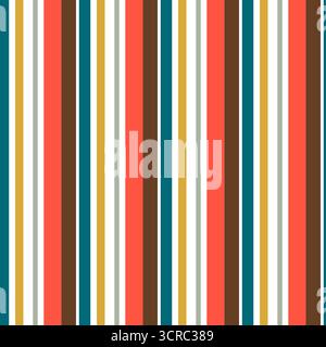 Vertical Stripes Seamless Pattern Vector Design. Stripe background Stock Vector