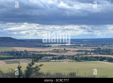 Scenic views towards the Chilterns from Dunstable Downs Stock Photo - Alamy