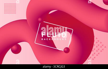 Romantic Love Theme Fluid Abstract Background. Fluid Background with Soft Gradient. Perfect for Love Cards and Digital Designs. Stock Vector