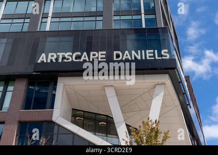 Artscape Daniels Launchpad creative co working hub in Toronto, Canada. Stock Photo