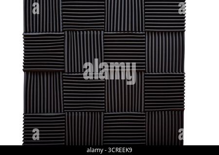 A view of acoustic foam padding squares, as a background. Stock Photo