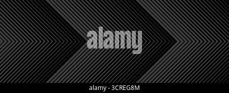 Dark line arrow background. Linear triangle repeated pattern. Thin to thick gradation stripe backdrop for poster, cover, banner. Striped halftone gradient wallpaper. Vector masculine sporty design Stock Vector