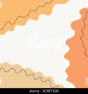 Modern pastel abstract shapes background. Fluid art. Mixture of paint splash liquid. Abstract color background, gradient waves, smooth wallpaper Stock Vector