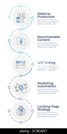 Online courses benefits infographic design template Stock Vector