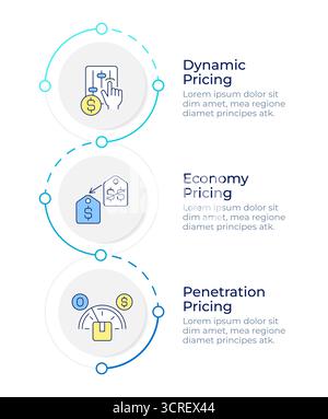 Product financial strategy infographic design template Stock Vector