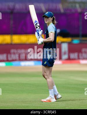 Ellyse Perry of Australia warms up during the Third Women's T20I ...