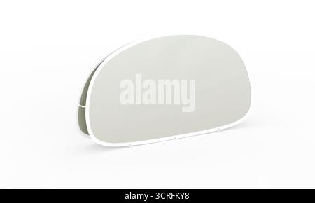 Blank car sunshade isolated mockup. 3D rendering for branding, design, and automotive accessory presentation. Stock Photo