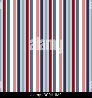 Arrangement Of Stripes Seamless Vector Pattern Design Stock Vector