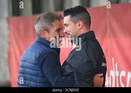 Coach [coach] Alper KAYABUNAR (1860) with player after the game, re ...