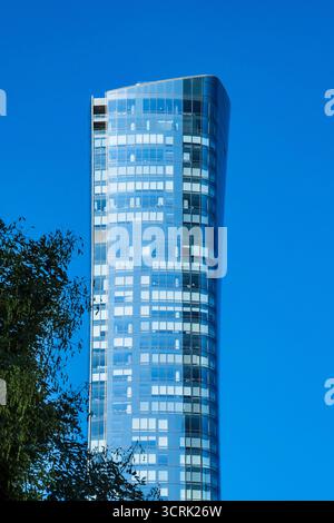 50 West Street is a modern luxury glass condominium in the Financial District of New York City, USA  2025 Stock Photo