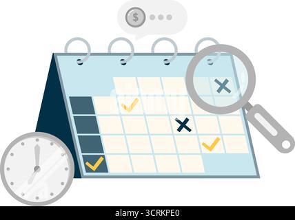 business calendar Stock Vector