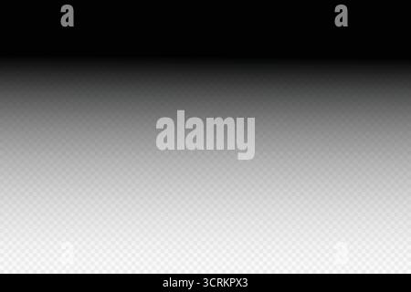 Black and White Vertical Gradient Overlay or Shadow Effect Background Vector. Stock Vector