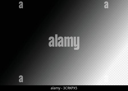 Black and White Diagonal Gradient Overlay or Shadow Effect Background Vector. Stock Vector
