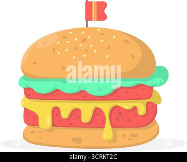 hamburger fast food Stock Vector Image & Art - Alamy