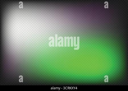 Grayscale Spotlight Green and Purple Blur Light Diagonal Effect Background with Soft Overlay Gradient. Stock Vector