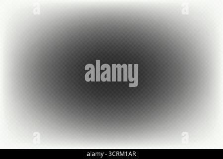 White Radial Spotlight Effect or Vignette Overlay Background with Soft Overlay Gradient. Stock Vector