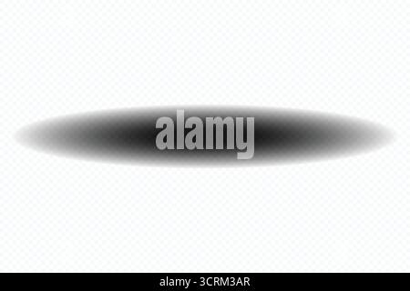 Elliptical Dark Shadow Effect or Black Oval Overlay with Abstract Checkered Background. Stock Vector