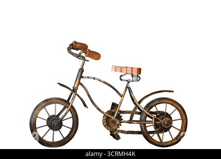 Retro bicycle isolated on white background Stock Photo