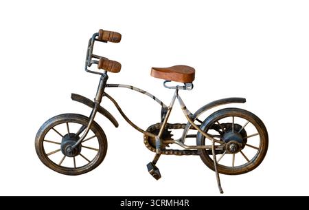 Retro bicycle isolated on white background Stock Photo
