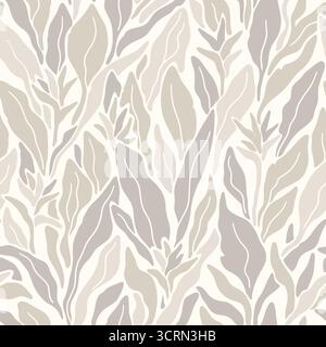 Abstract Bird of Paradise seamless pattern. Vector illustration flat design background. Stock Vector