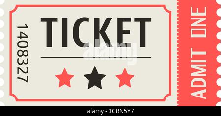 Ticket vector event pass Stock Vector
