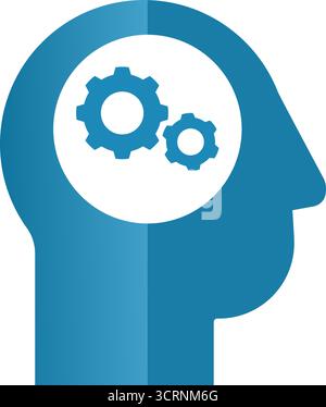 brain human mind head idea icons set vector Stock Vector Image & Art ...