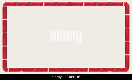 Brick frame with empty space for your text vector illustration Stock Vector
