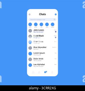 Voice message phone app screen voicemail call illustration. Audio wave voice note app screen background. Stock Vector