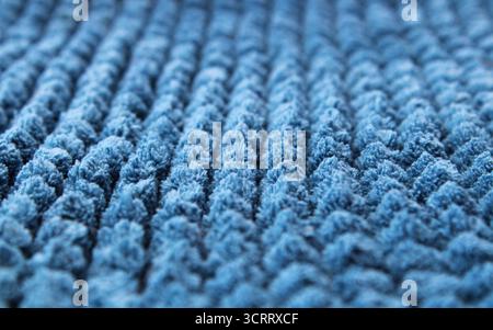 Soft textured blue carpet surface Stock Photo