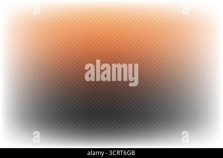 Soft Orange to Black Gradient Background With Gentle Vignette For Abstract Design. Stock Vector