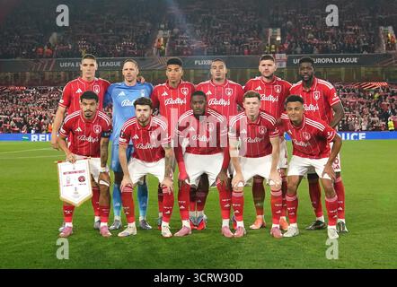 Forest team ahead of the UEFA Europa League match between Nottingham ...